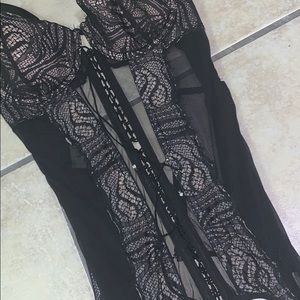Sexy Gorgeous black lace corset NWT